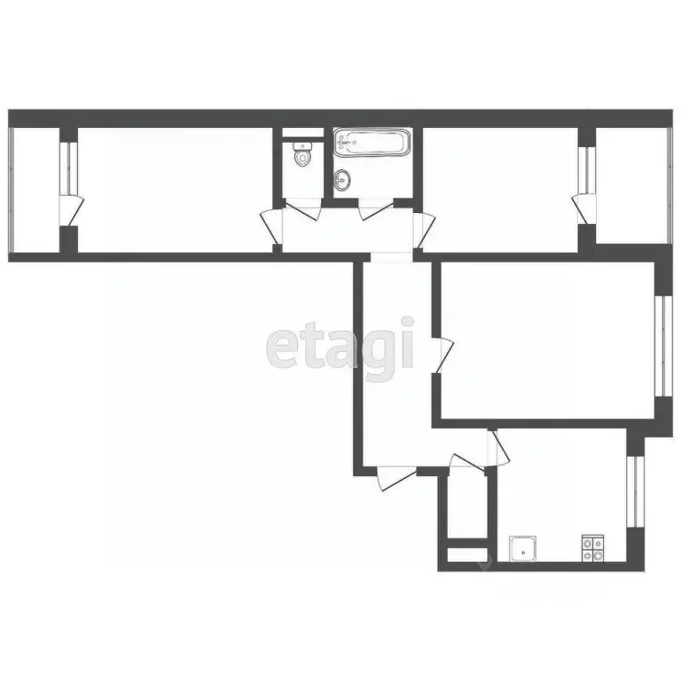 3-к кв. Мордовия, Саранск ул. Миронова, 6А (63.0 м) - Фото 1