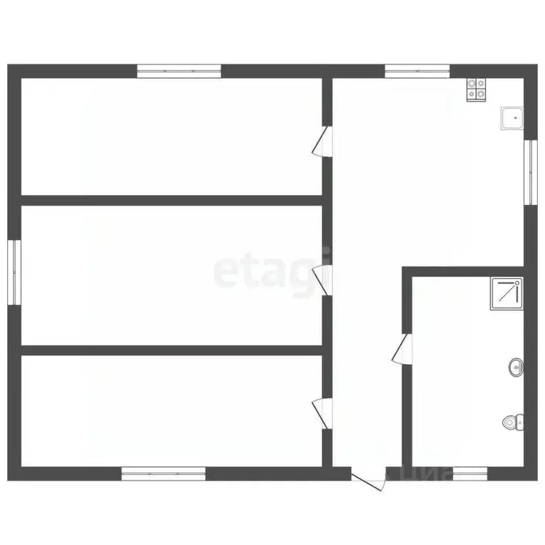Дом в Владимирская область, Муром с. Якиманская Слобода, ул. ... - Фото 1