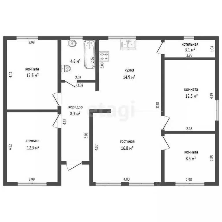 Дом в Московская область, Раменское ул. Августовская, 7 (94 м) - Фото 2