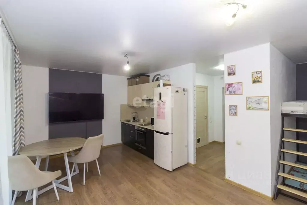 Студия Тюменская область, Тюмень ул. Червишевский Тракт, 45к2 (34.1 м) - Фото 1