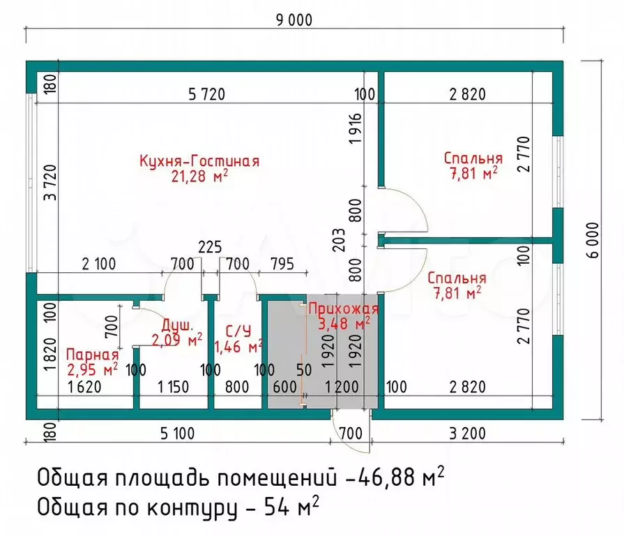 Дом 51 м на участке 6 сот. - Фото 1