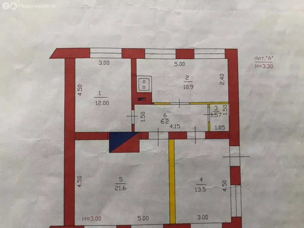 3-комнатная квартира: станица Куринская, улица Горького, 6 (65.8 м) - Фото 0