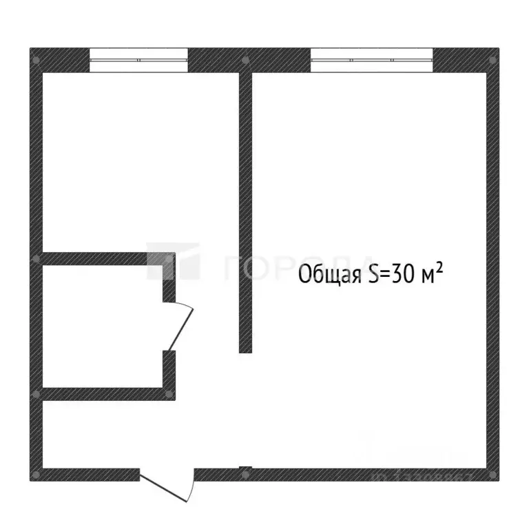 1-к кв. Кемеровская область, Новокузнецкий муниципальный округ, пос. ... - Фото 2