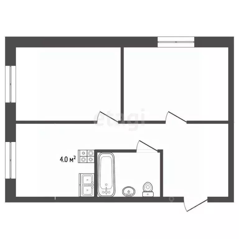2-к кв. Ярославская область, Ярославль ул. Закгейма, 12 (33.1 м) - Фото 2