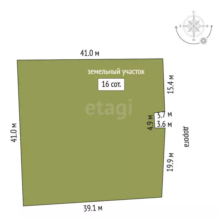 Участок в Старочеркасская, переулок Чапаева (16 м) - Фото 1