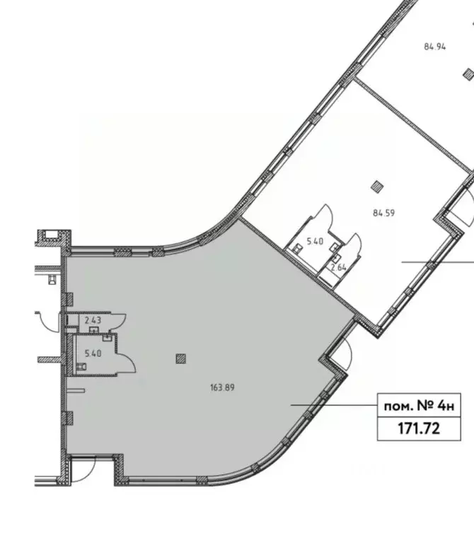 Помещение свободного назначения в Москва ул. Мустая Карима, 12 (172 м) - Фото 1
