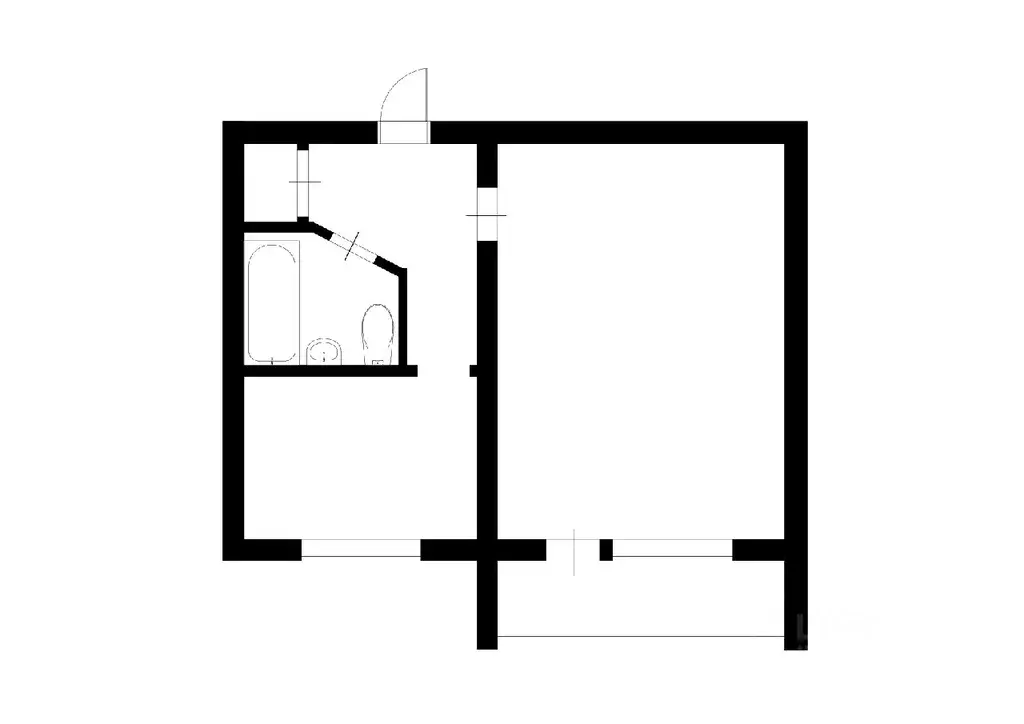 1-к кв. Коми, Ухта Чибьюская ул., 3 (29.6 м) - Фото 1