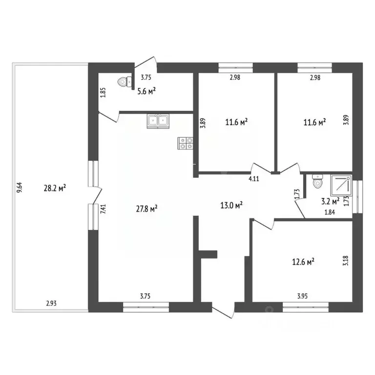 Дом в Челябинская область, Миасс Строитель-2 СНТ, 105Б (118 м) - Фото 1