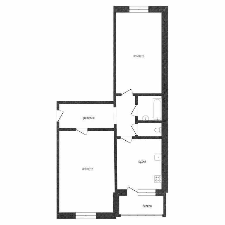 2-комнатная квартира: Курган, жилой район Заозёрный, 3-й микрорайон, ... - Фото 0