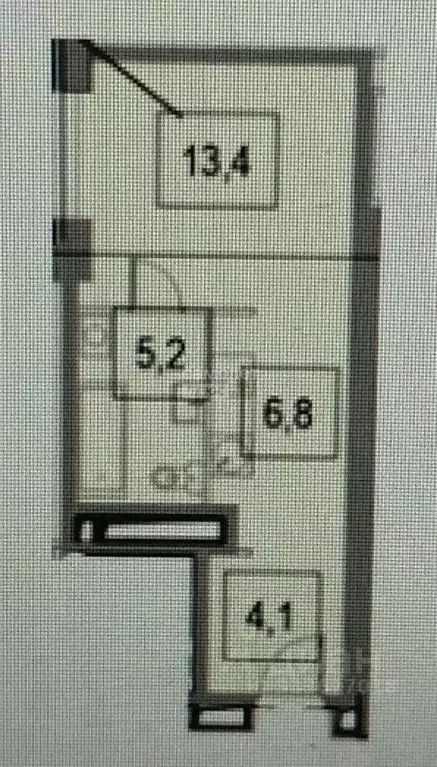 Квартира, студия, 29.5 м - Фото 1