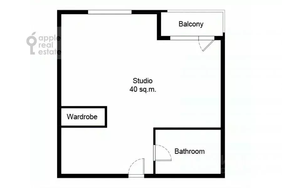 Студия Москва Мантулинская ул., 9к2 (40.0 м) - Фото 2