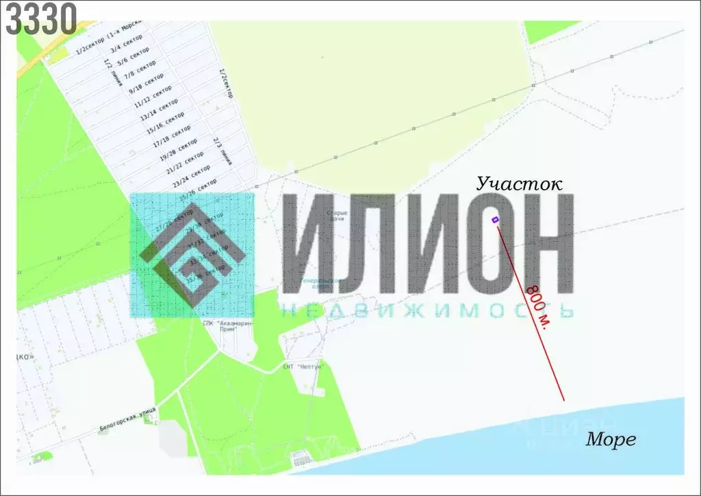 Участок в Крым, Ленинский район, Батальненское с/пос, Нептун СНТ 1047 ... - Фото 2