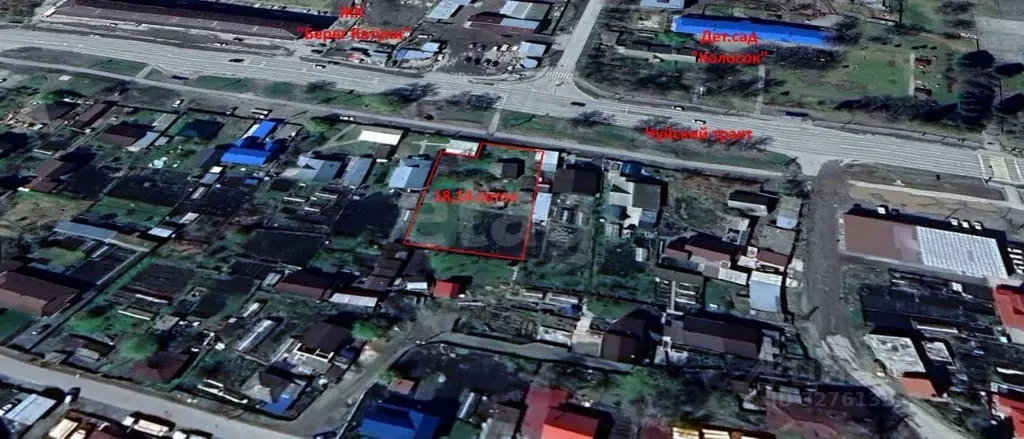 Участок в Алтай, Майминский район, с. Майма ул. Ленина, 73 (18.14 ... - Фото 1