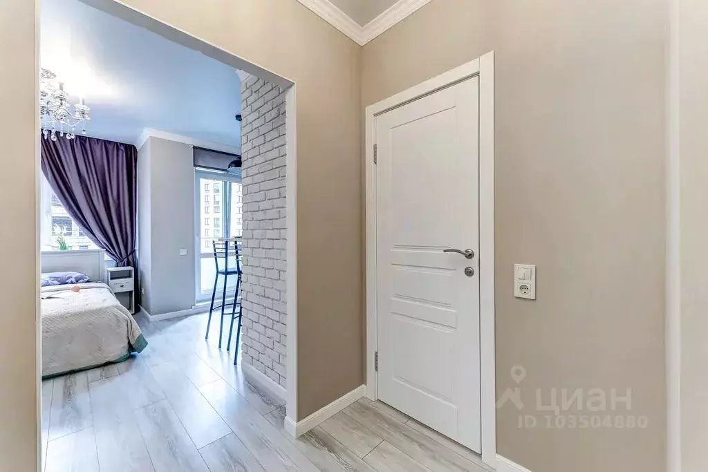 Студия Санкт-Петербург ул. Парфеновская, 7к1 (28.0 м) - Фото 1