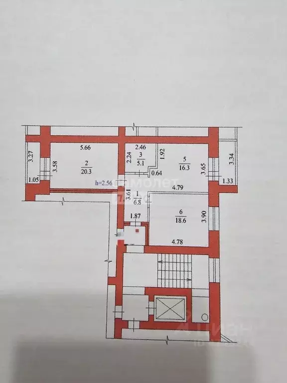 2-к кв. Амурская область, Благовещенск ул. Строителей, 68 (67.1 м) - Фото 2