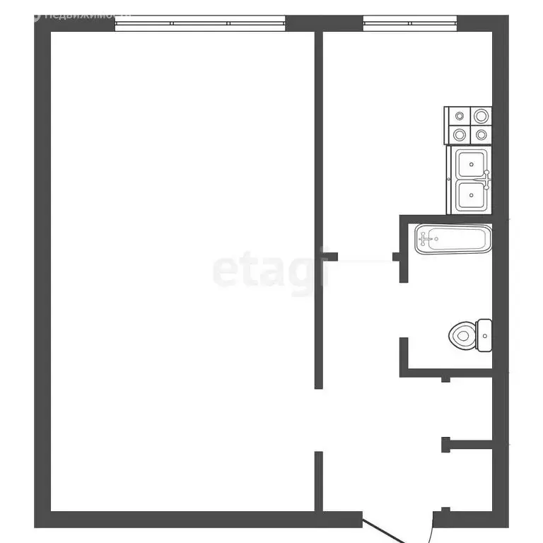 1-комнатная квартира: Воронеж, Иркутская улица, 27 (29 м) - Фото 1