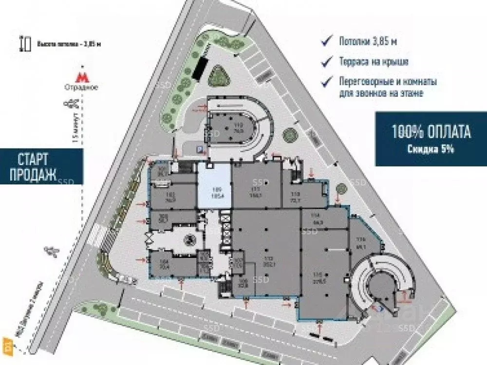 Помещение свободного назначения в Москва Алтуфьевское ш., 35к1 (105 м) - Фото 2