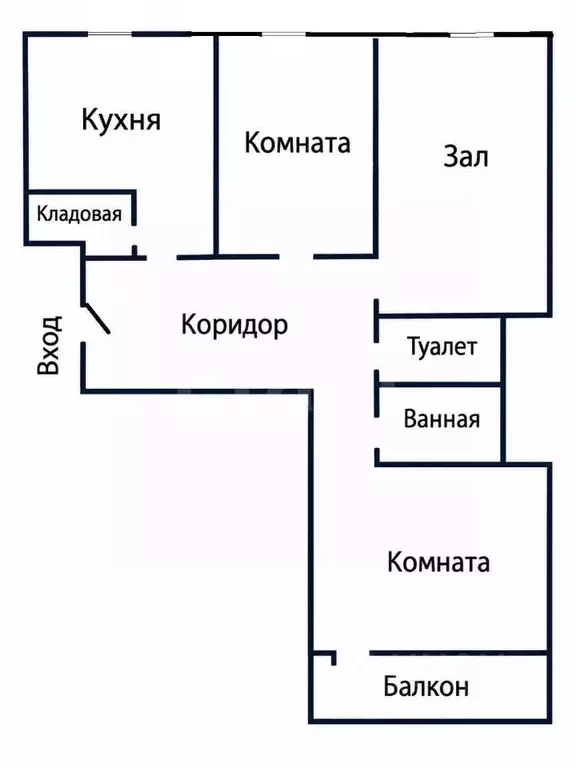 3-к кв. Чувашия, Чебоксары ул. Чернышевского, 14 (65.4 м) - Фото 2