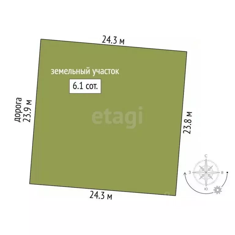 Участок в Крым, Феодосия ул. Кефе (6.1 сот.) - Фото 2