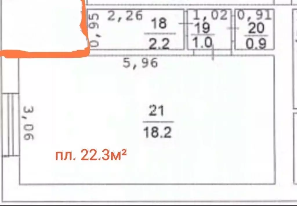 Студия Ростовская область, Новочеркасск ул. А.А. Ященко (22.5 м) - Фото 2