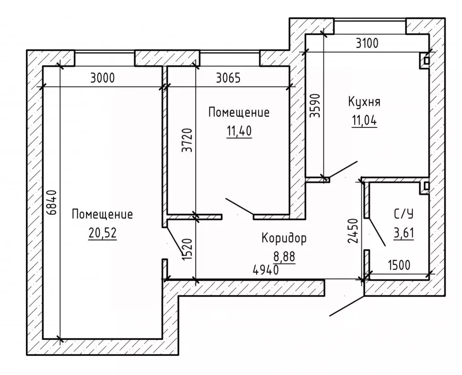 2-к кв. Кабардино-Балкария, Нальчик ул. Солнечная, 10к3 (51.2 м) - Фото 2