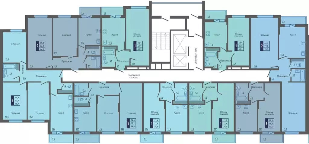 1-комнатная квартира: Липецк, Минская улица, 6Б (45.5 м) - Фото 2