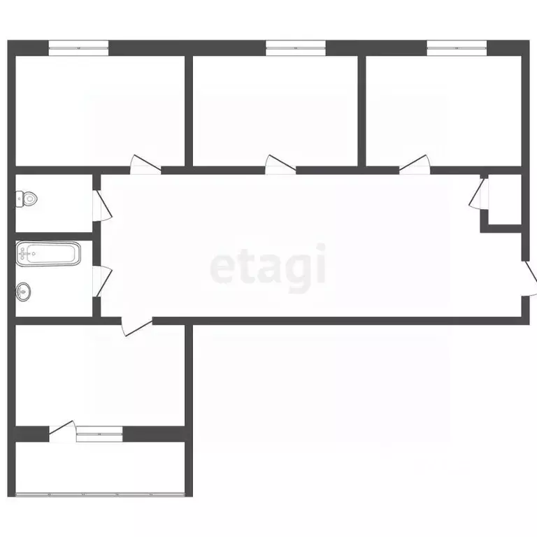 3-к кв. Владимирская область, Муром Кленовая ул., 34 (62.6 м) - Фото 1