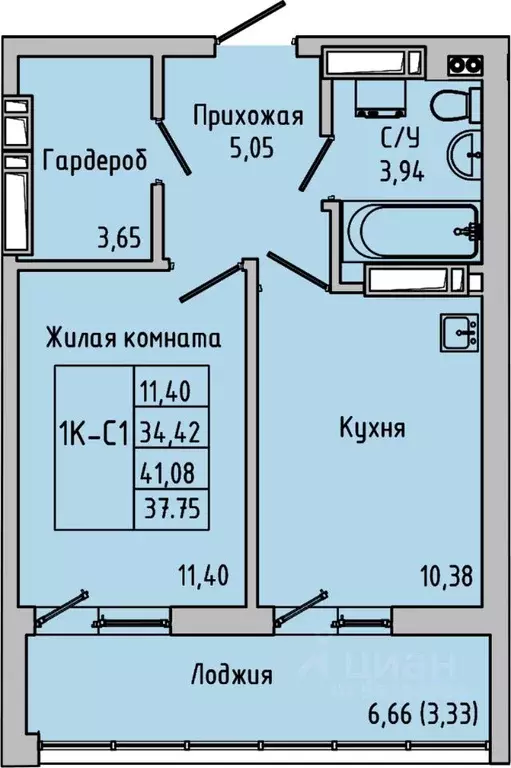 1-к кв. Ростовская область, Батайск  (37.75 м) - Фото 0