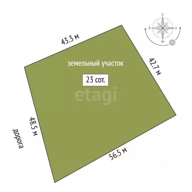 Участок в Краснодарский край, Темрюкский район, Запорожская ст-ца  ... - Фото 2