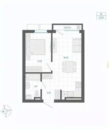 2-к кв. Челябинская область, Челябинский городской округ, пос. ... - Фото 0