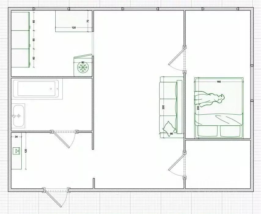2-к кв. Хабаровский край, Хабаровск Краснореченская ул., 71 (40.4 м) - Фото 2