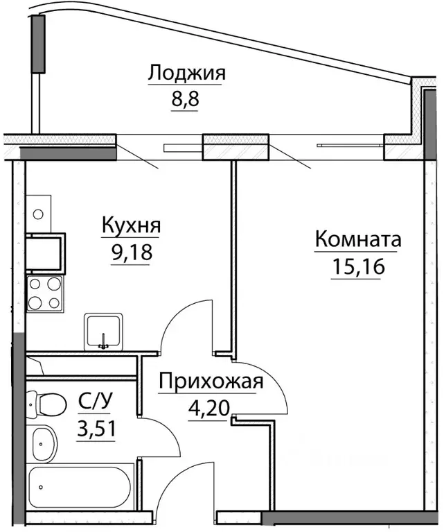 1-к кв. Ярославская область, Ярославский район, Заволжское с/пос, пос. ... - Фото 0