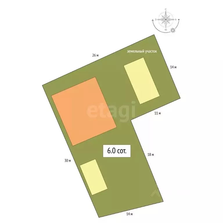 Дом в Алтай, Майминский район, с. Соузга Центральная ул., 11Б (100 м) - Фото 1