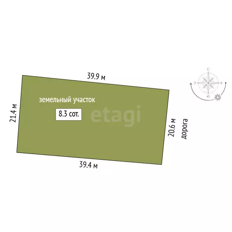 Участок в Тюмень, СНТ Рябинка-2 (8.3 м) - Фото 1