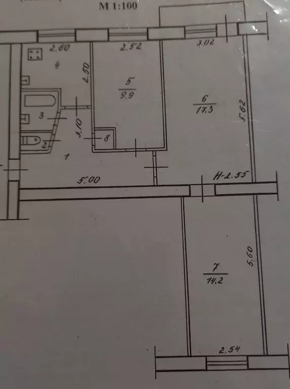 3-к кв. Волгоградская область, Волгоград ул. Дымченко, 14 (59.0 м) - Фото 1