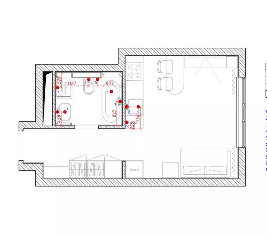 Студия Москва Тагильская ул., 2к1 (30.0 м) - Фото 1