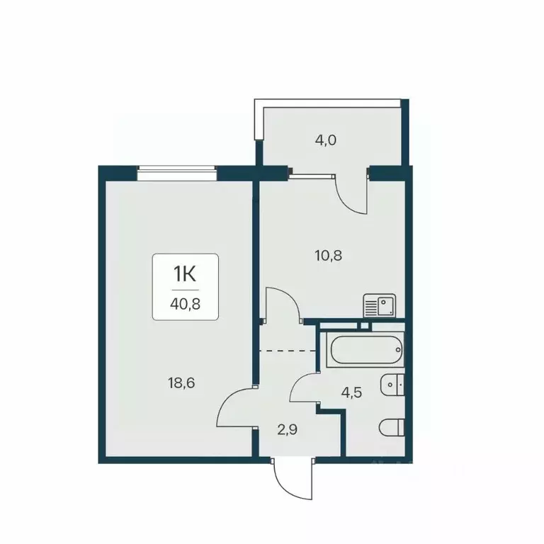1-к кв. Новосибирская область, Новосибирск Игарская ул., 6 (40.8 м) - Фото 0
