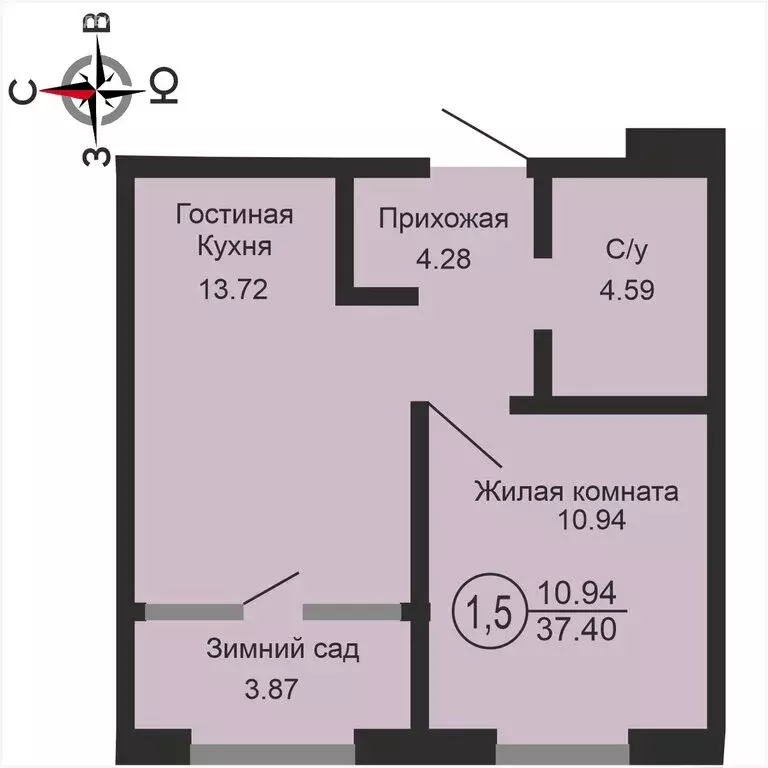 1-комнатная квартира: Оренбург, Комсомольская улица, 198 (37.4 м) - Фото 0