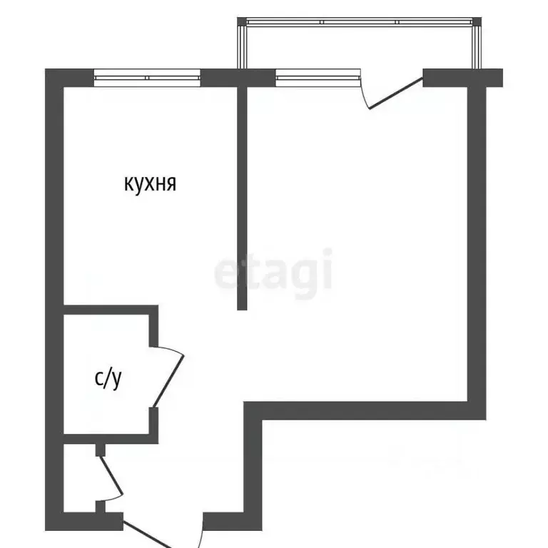 1-к кв. Челябинская область, Чебаркуль Электростальская ул., 7Б (30.5 ... - Фото 2