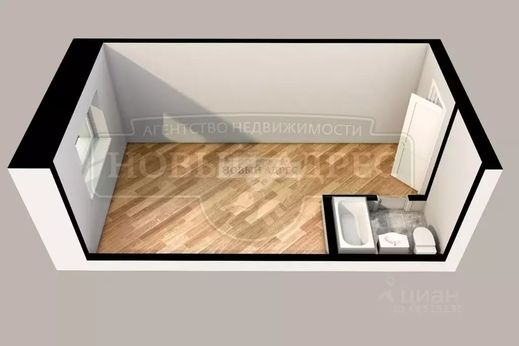 Студия Приморский край, Арсеньев Октябрьская ул., 11 (16.4 м) - Фото 1