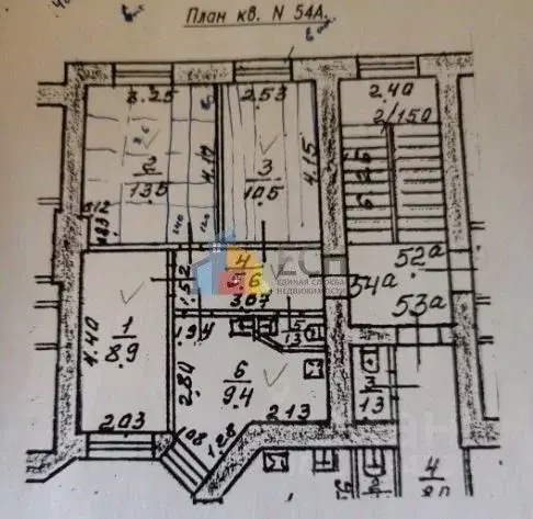 3-к кв. Тульская область, Тула Октябрьская ул., 38к2 (49.2 м) - Фото 1