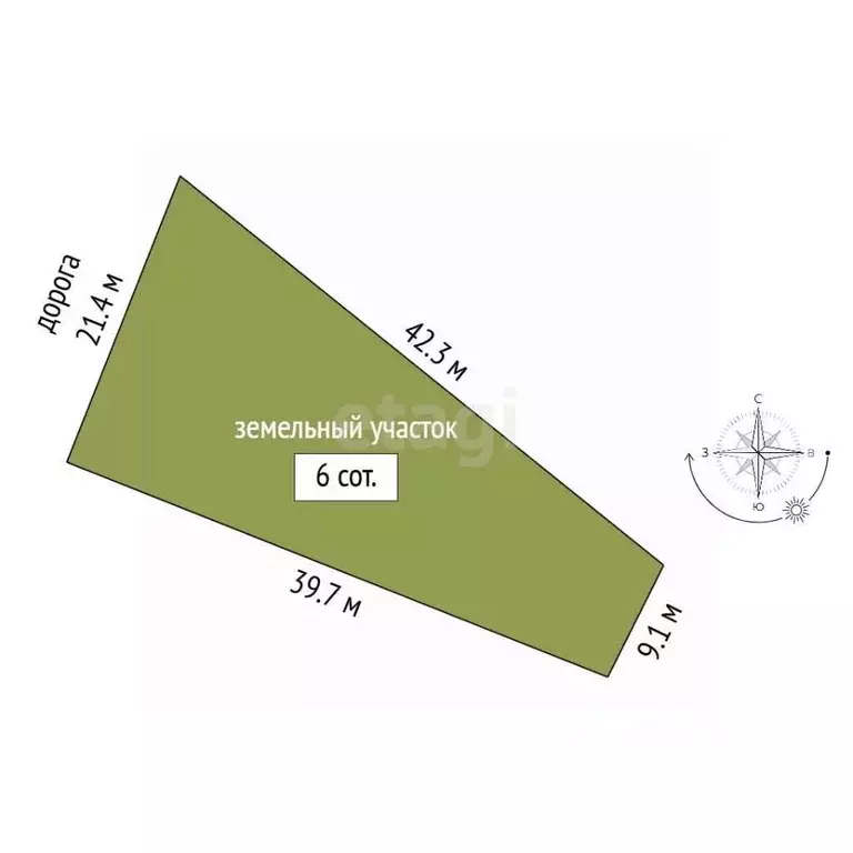 Участок в Татарстан, Альметьевск ул. Новоселов (6.0 сот.) - Фото 1