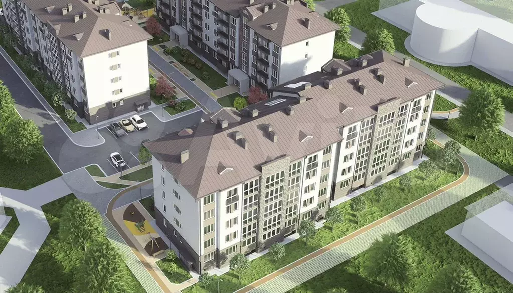 3-к. квартира, 85,6 м, 1/5 эт. - Фото 1