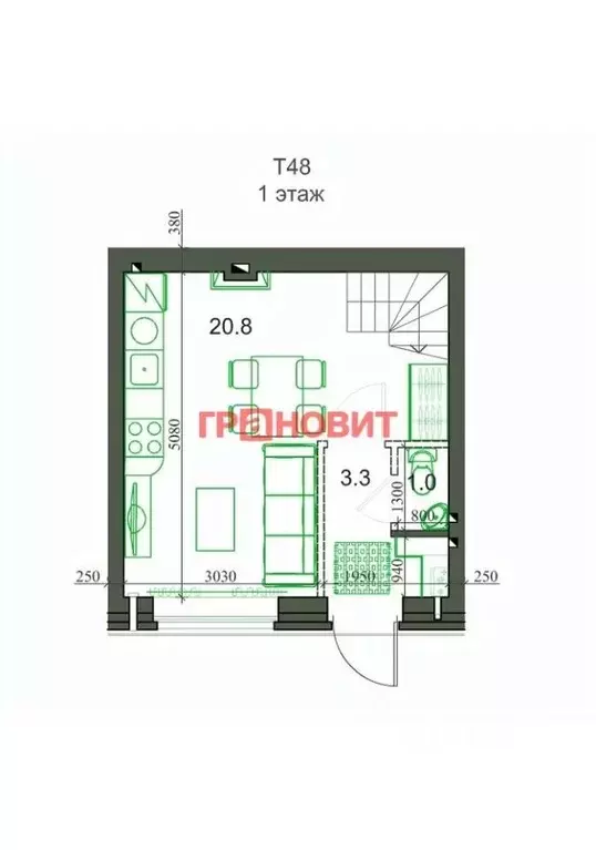 Таунхаус в Новосибирская область, с. Новолуговое, Березки-2 мкр, 5-й ... - Фото 1