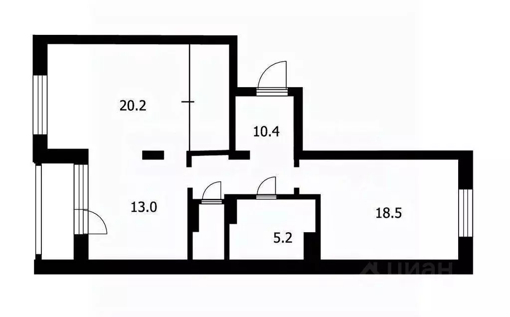 2-к кв. Новосибирская область, Новосибирск ул. Романова, 25 (74.0 м) - Фото 2