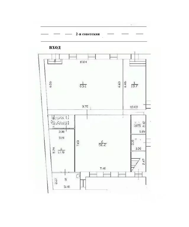 Помещение свободного назначения в Санкт-Петербург 2-я Советская ул., ... - Фото 2