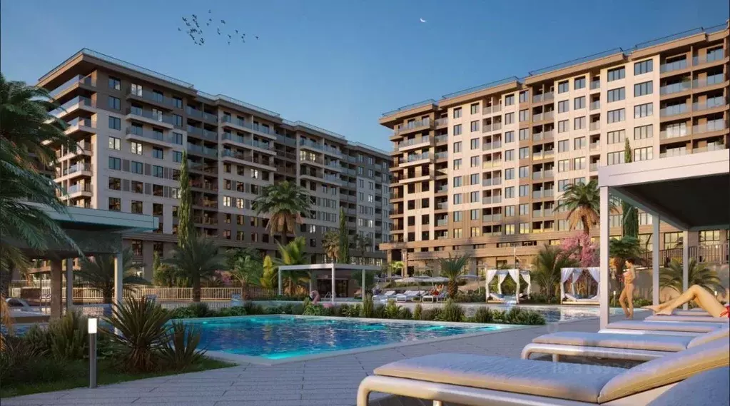 Студия Краснодарский край, Сочи ул. Ленина, 280А (22.3 м) - Фото 1