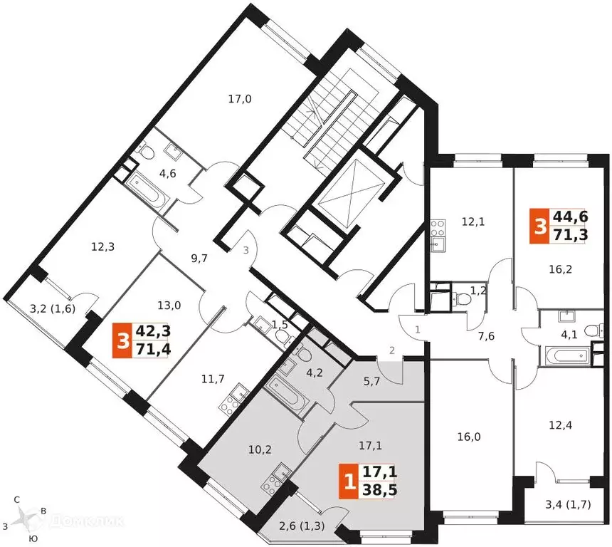 Продаётся 1-к квартира, 38.4 м - Фото 0