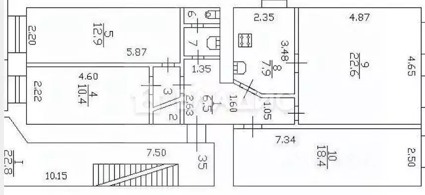 4-к кв. Санкт-Петербург 12-я Васильевского острова линия, 13 (83.4 м) - Фото 2