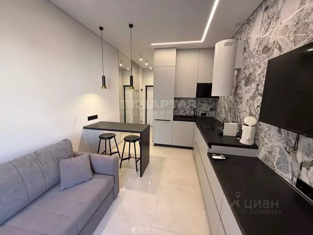 Студия Краснодарский край, Сочи Адлер жилрайон, ул. Ленина, 290/7к6 ... - Фото 1